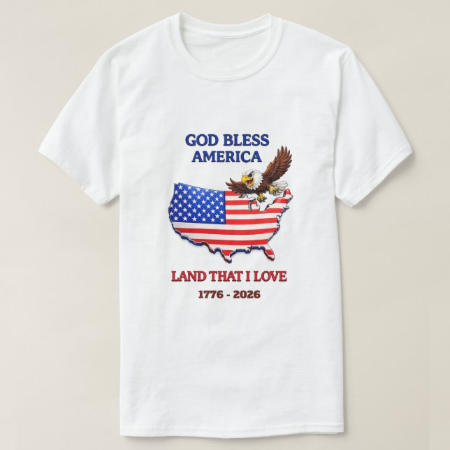 250 år USA -24 T-Shirt (Design framsida)