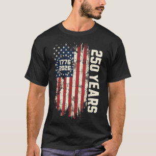 250 år USA 250-årsjubileum för självständighetsdag T Shirt