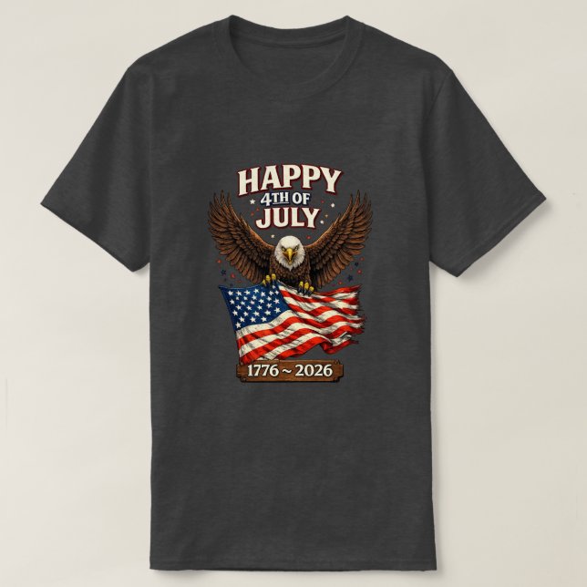 250 år USA -25 T-Shirt (Design framsida)