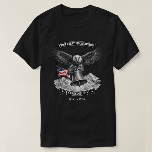 250 år USA -28b T-Shirt (Design framsida)