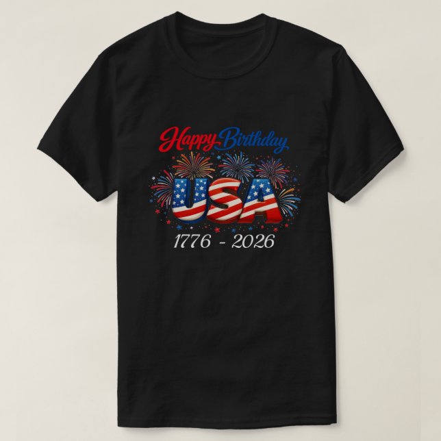 250 år USA -31b T-Shirt (Design framsida)