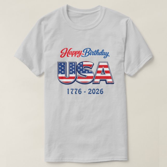 250 år USA -31c T-Shirt (Design framsida)