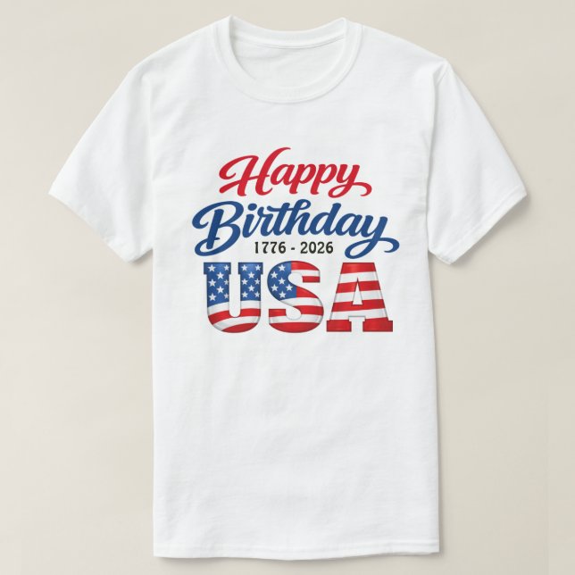 250 år USA -31d T-Shirt (Design framsida)