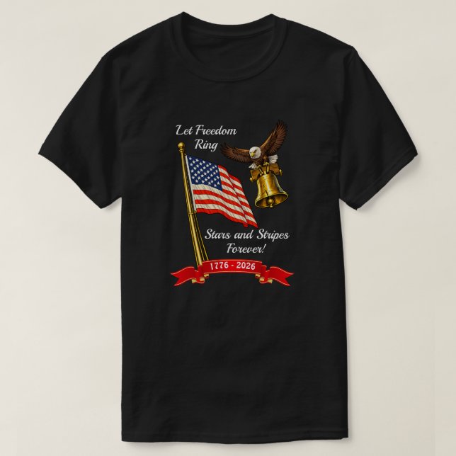 250 år USA -32 T-Shirt (Design framsida)