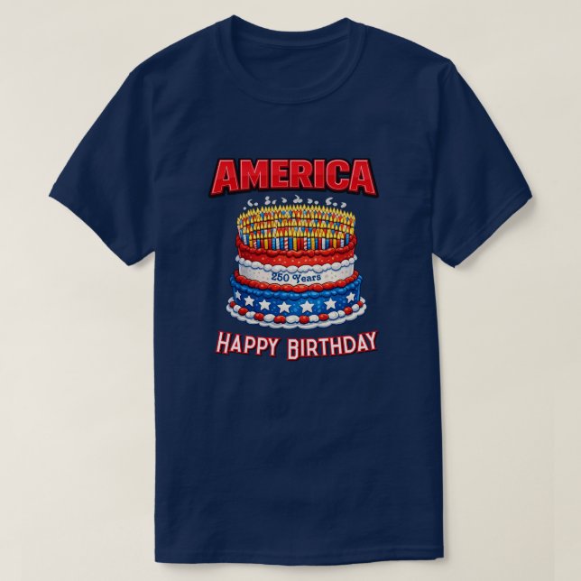 250 år USA -32d T-Shirt (Design framsida)