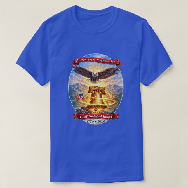 250 år USA -33 T-Shirt (Design framsida)