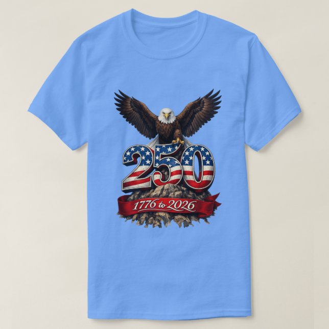 250 år USA -5 T-Shirt (Design framsida)