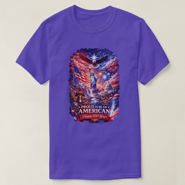 250 år USA -6 T-Shirt (Design framsida)