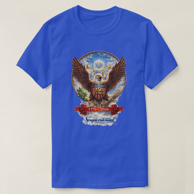 250 år USA -8 T-Shirt (Design framsida)