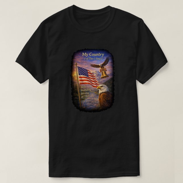 250 år USA -9 T-Shirt (Design framsida)