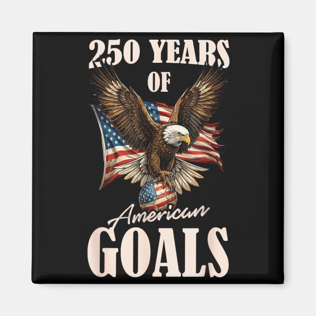 250 år Usa Fotboll Örn 250-årsjubileum 4e Magnet (Framsidan)