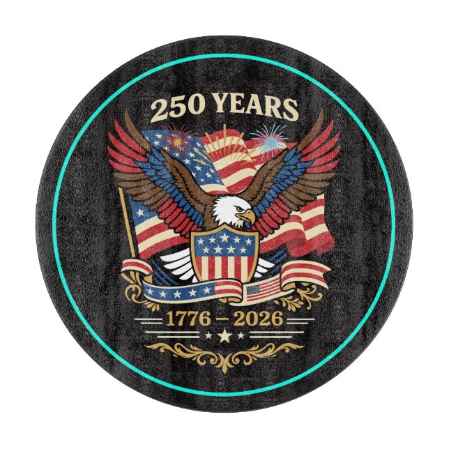 250 år USA Patriotisk Örn Design (Framsidan)