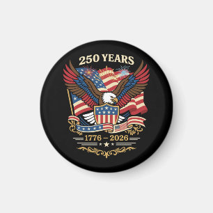 250 år USA Patriotisk Örn Design Magnet