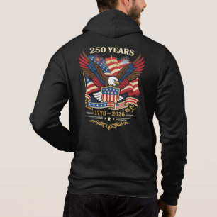 250 år USA Patriotisk Örn Design T Shirt