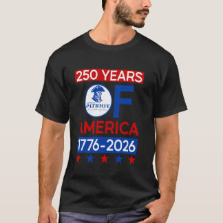 250 år USA:s amerikanska revolution semiquincenten T Shirt