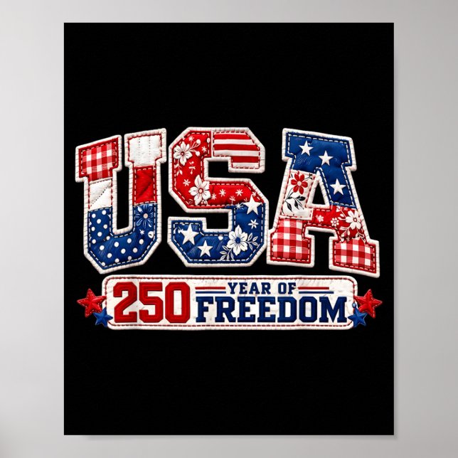 250 år USA:s självständighet Poster (Framsidan)