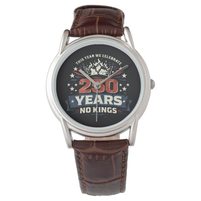 250 år utan kung Patriotisk Armbandsur (Framsida)