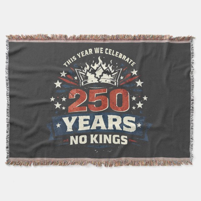 250 år utan kung Patriotisk Filt (Framsidan)