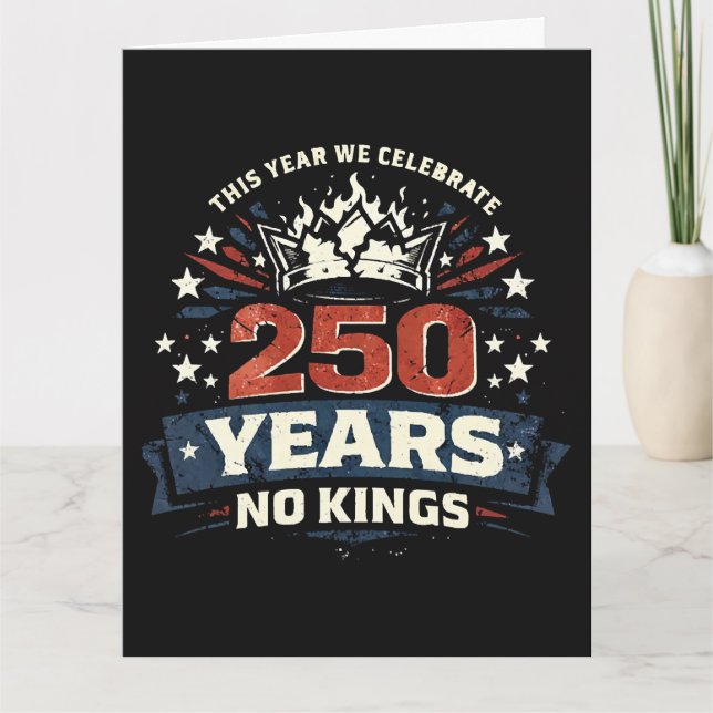 250 år utan kung Patriotisk Kort (Framsida)