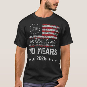 250 år Vi Folket 4 juli T Shirt