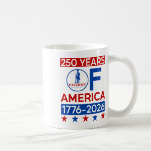 250 års amerikansk Revolution Semiquincentenni Kaffemugg