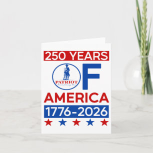 250 års amerikansk Revolution Semiquincentenni Kort