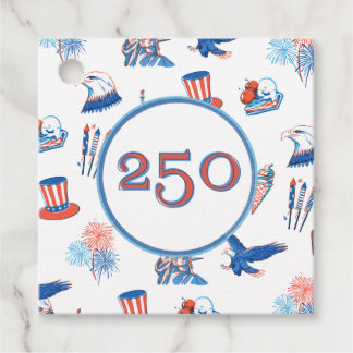 250-års fjärde juli patriotisk vattenfärgsparty gåvor etiketter