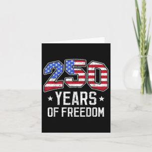 250 års frihet Amerika 250:e födelsedag D Kort