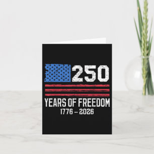 250 års frihet Amerika 250:e födelsedag D Kort