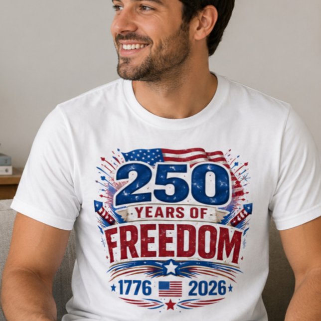 250 Års Frihets T-Shirt (Skapare uppladdad)