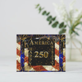 250-års jubileum Grattis Amerika! Vykort