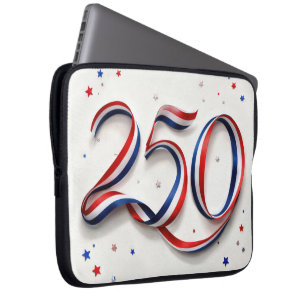 250-års USA-födelsedags patriotiskt band och stjär Laptop Fodral