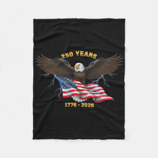 250-årsdag 250 år USA 1776 2026 Fleecefilt