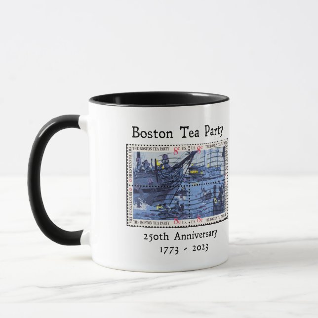 250. årsdag för Boston Teaparty Mugg (Vänster)
