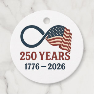 250-årsdagen 1776-2026 USA Patriotic Gåvor Etiketter