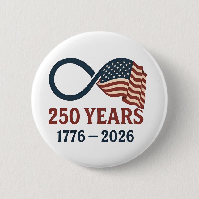 250-årsdagen 1776-2026 USA Patriotic Knapp (Framsida)