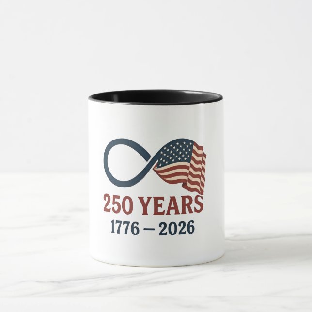 250-årsdagen 1776-2026 USA Patriotic Mugg (Center)