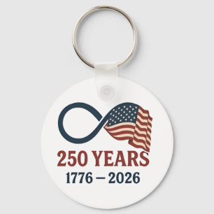 250-årsdagen 1776-2026 USA Patriotic Nyckelring