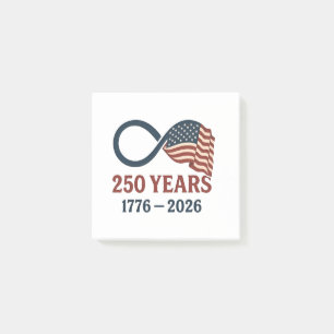 250-årsdagen 1776-2026 USA Patriotic Post-it Block