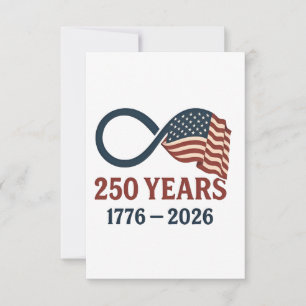 250-årsdagen 1776-2026 USA Patriotic Tack Kort