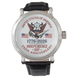 250-årsdagen 4 juli - Vintage Patriotic Armbandsur