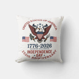250-årsdagen 4 juli - Vintage Patriotic Kudde