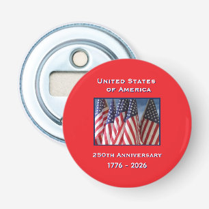 250-årsdagen USA Patriotic American Flaggor Flasköppnare