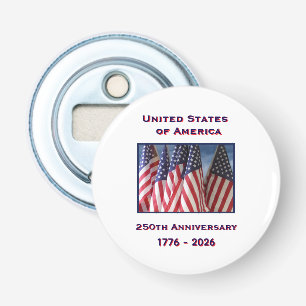 250-årsdagen USA Patriotic American Flaggor Flasköppnare
