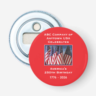 250-årsdagen USA Patriotic American Flaggor Flasköppnare