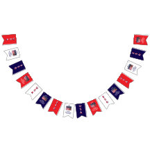 250-årsdagen USA Patriotic Flaggor Banner