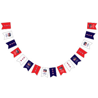 250-årsdagen USA Patriotic Flaggor Banner