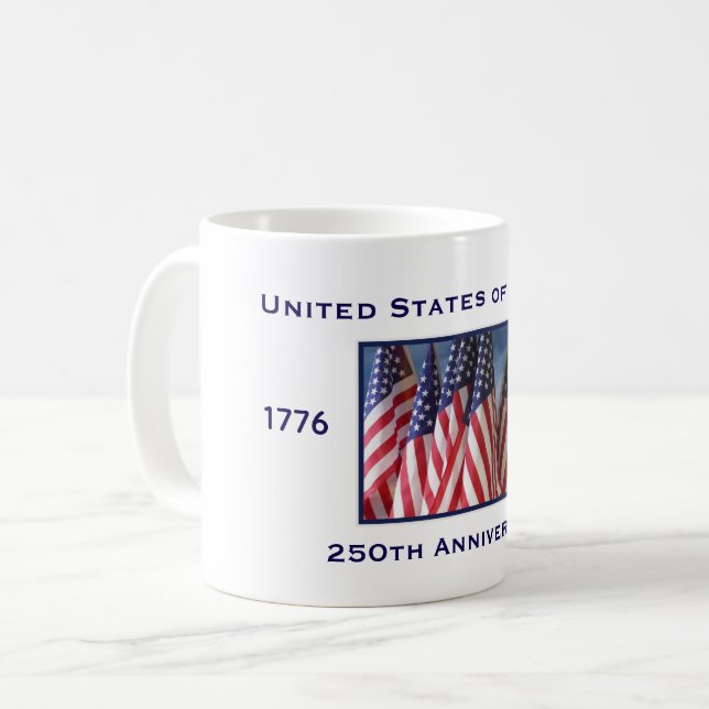 250-årsdagen USA Patriotic Kaffemugg (Framsida vänster)