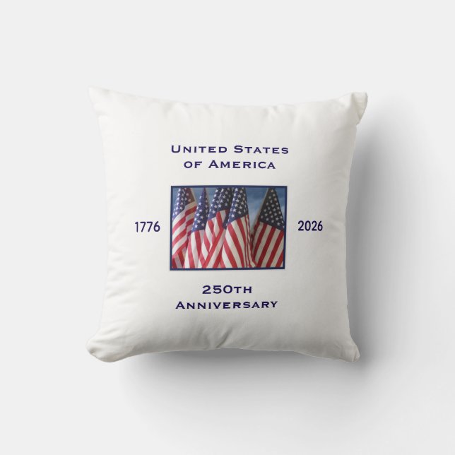 250-årsdagen USA Patriotic Kudde (Framsida)