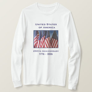 250-årsdagen USA Patriotic Långärmad T Shirt